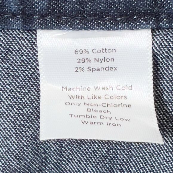 Talbots Denim Capris Jeans Women's Size 14 Blue Stretch Drawcord Waist - Picture 8 of 13